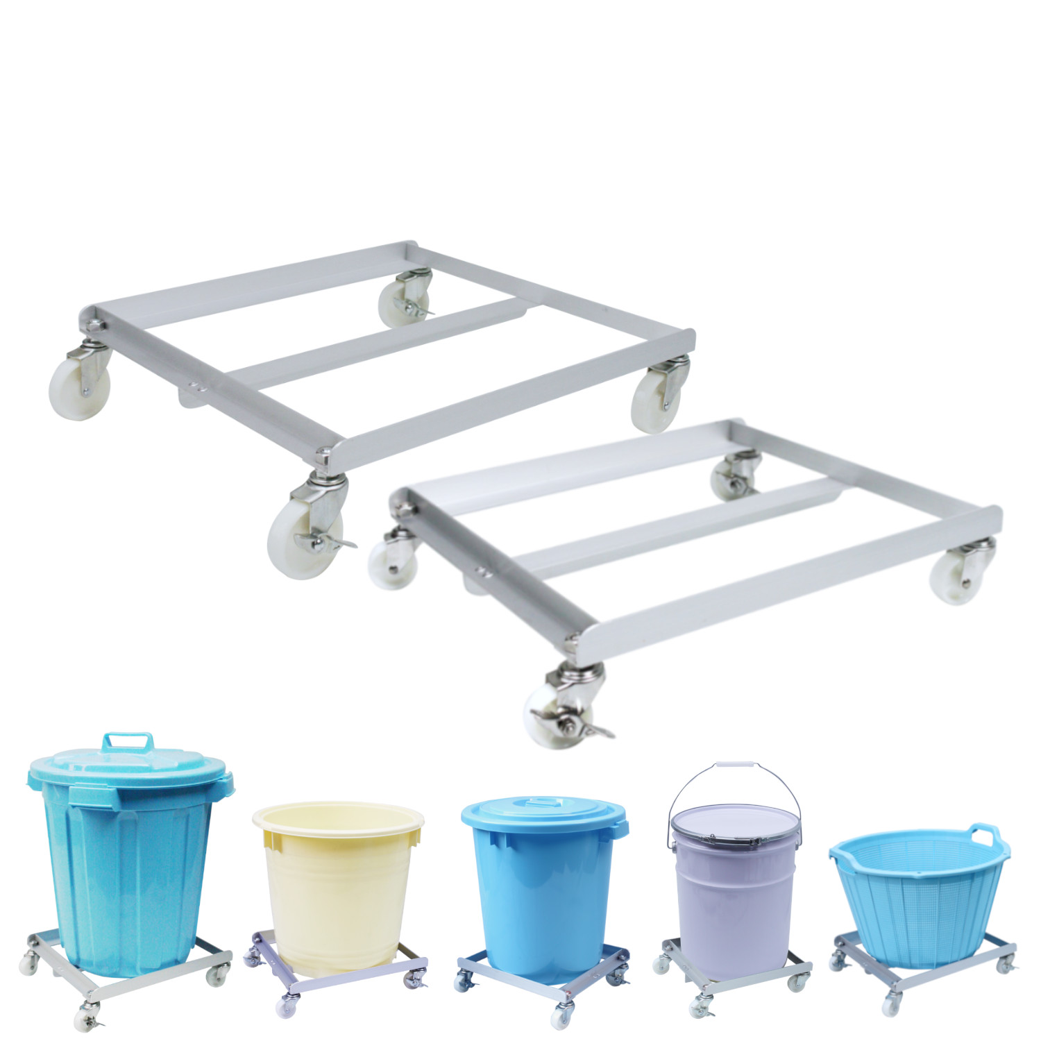 ごくかる丸　補強付　スチールキャスター