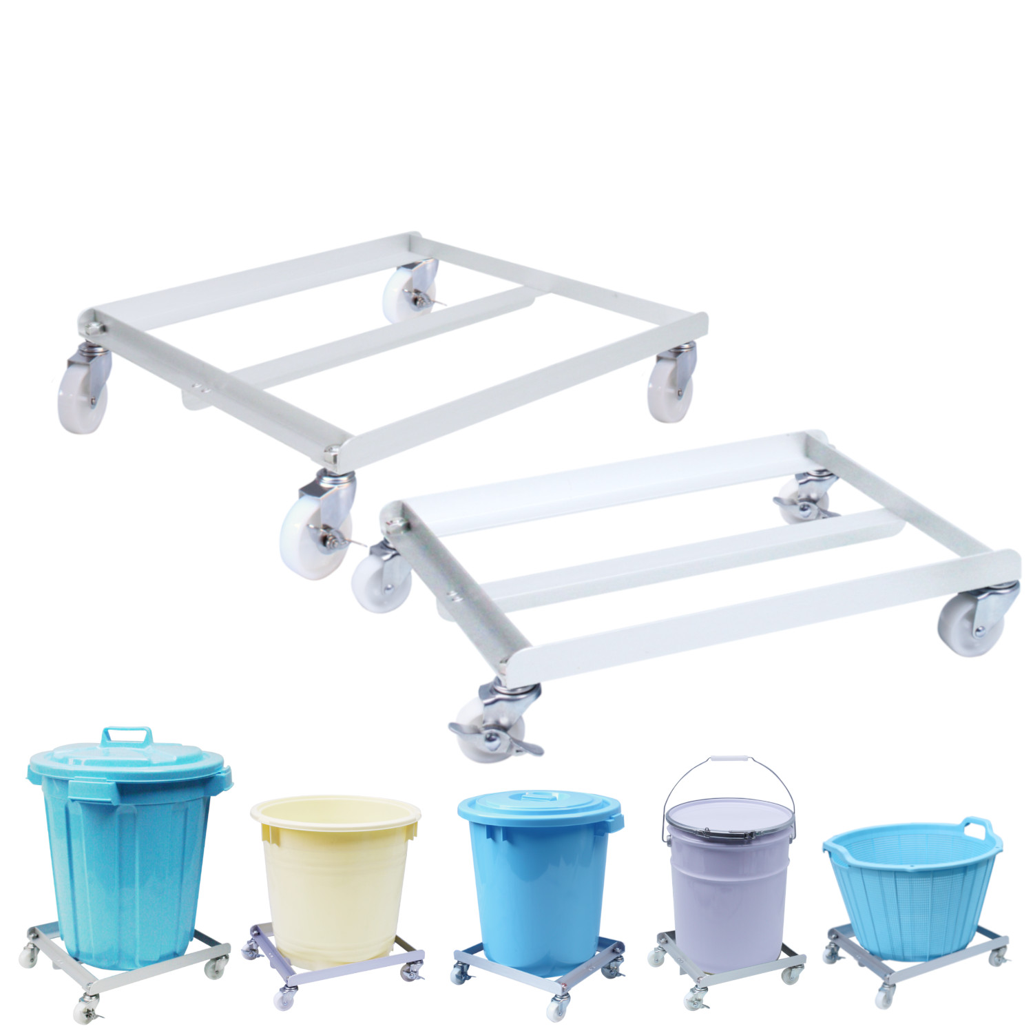 ごくかる丸　補強付　スチールキャスター